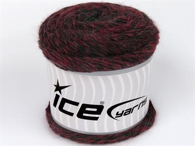 Lot of 2 x 150gr Skeins Ice Yarns CAKES CAMARO (50% Wool) Yarn Red Black
