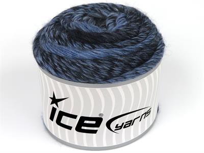 Lot of 2 x 150gr Skeins Ice Yarns CAKES CAMARO (50% Wool) Yarn Blue Shades
