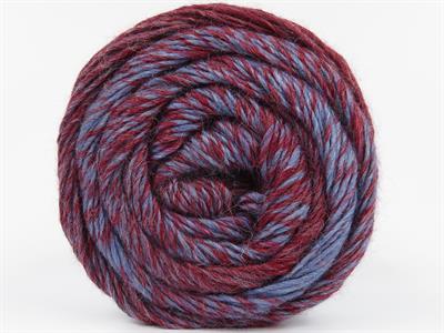 Lot of 2 x 150gr Skeins Ice Yarns CAKES CAMARO (50% Wool) Yarn Burgundy Bluish Lilac