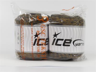 Lot of 2 x 150gr Skeins Ice Yarns CAKES CAMARO (50% Wool) Yarn Camel Dark Grey