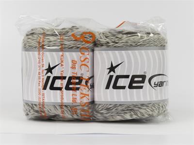 Lot of 2 x 150gr Skeins Ice Yarns CAKES CAMARO (50% Wool) Yarn Brown Shades Cream