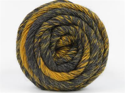 Lot of 2 x 150gr Skeins Ice Yarns CAKES CAMARO (50% Wool) Yarn Gold Grey