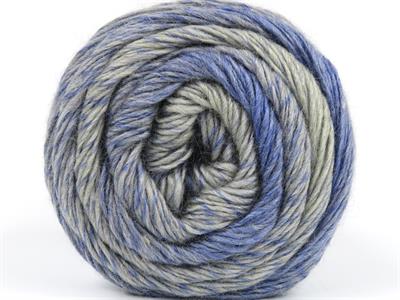 Lot of 2 x 150gr Skeins Ice Yarns CAKES CAMARO (50% Wool) Yarn Bluish Lilac Light Grey