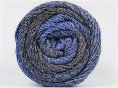 Lot of 2 x 150gr Skeins Ice Yarns CAKES CAMARO (50% Wool) Yarn Jeans Blue Light Grey