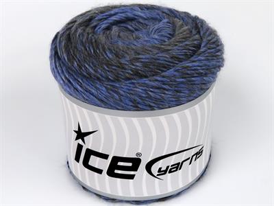 Lot of 2 x 150gr Skeins Ice Yarns CAKES CAMARO (50% Wool) Yarn Jeans Blue Light Grey