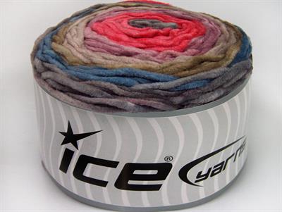 Lot of 2 x 150gr Skeins Ice Yarns CAKES CHENILLE Yarn Grey Jeans Blue Camel Lilac Salmon