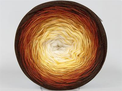 250 gr ICE YARNS CAKES COTTON FINE (50% Cotton) Yarn White Yellow Brown Shades