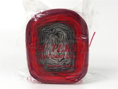 250 gr ICE YARNS CAKES COTTON FINE (50% Cotton) Yarn Grey Shades Red Maroon