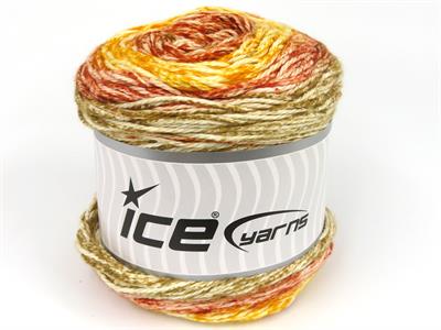 Lot of 3 x 100gr Skeins Ice Yarns CAKES COTTON ROYAL (100% Cotton) Yarn Copper Camel Gold White