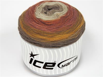 Lot of 2 x 150gr Skeins Ice Yarns CAKES DK Hand Knitting Yarn Brown Shades