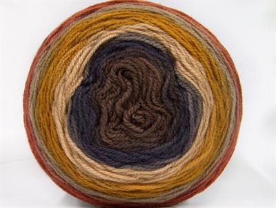 Lot of 2 x 150gr Skeins Ice Yarns CAKES DK Yarn Olive Green Brown Shades Dark Grey