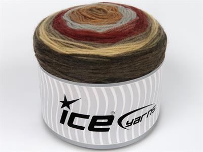 Lot of 2 x 150gr Skeins Ice Yarns CAKES DK Yarn Brown Shades Grey