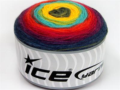 Lot of 2 x 150gr Skeins Ice Yarns CAKES DK Yarn Navy Purple Fuchsia Red Green Shades Yellow