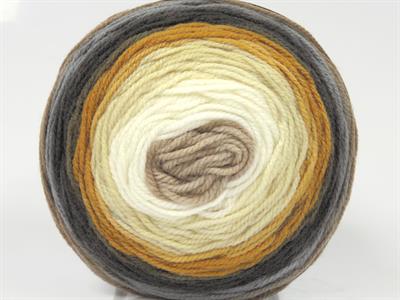 Lot of 2 x 150gr Skeins Ice Yarns CAKES DK Yarn Grey Shades White Beige Camel Gold