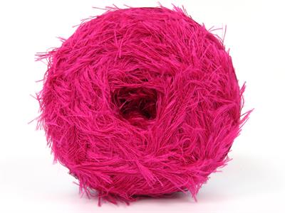 Lot of 2 x 200gr Skeins Ice Yarns CAKES EYELASH Hand Knitting Yarn Fuchsia
