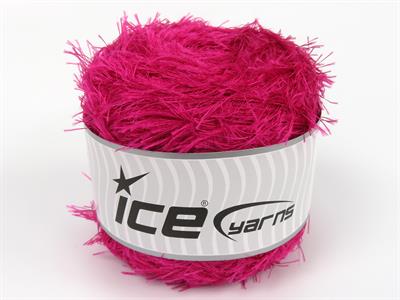 Lot of 2 x 200gr Skeins Ice Yarns CAKES EYELASH Hand Knitting Yarn Fuchsia