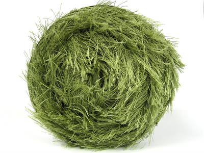 Lot of 2 x 200gr Skeins Ice Yarns CAKES EYELASH Hand Knitting Yarn Khaki