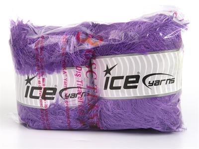 Lot of 2 x 200gr Skeins Ice Yarns CAKES EYELASH Hand Knitting Yarn Lavender
