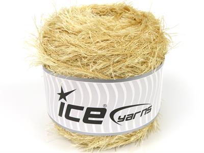 Lot of 2 x 200gr Skeins Ice Yarns CAKES EYELASH Hand Knitting Yarn Light Brown