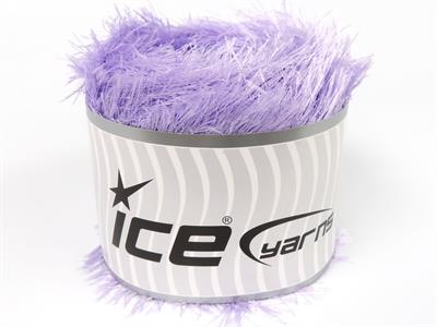 Lot of 2 x 200gr Skeins Ice Yarns CAKES EYELASH Hand Knitting Yarn Light Lilac