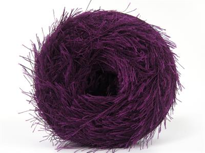 Lot of 2 x 200gr Skeins Ice Yarns CAKES EYELASH Hand Knitting Yarn Maroon