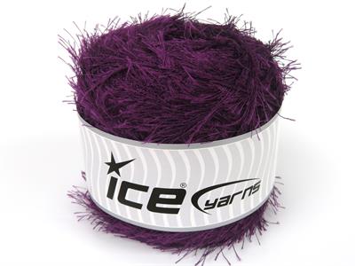 Lot of 2 x 200gr Skeins Ice Yarns CAKES EYELASH Hand Knitting Yarn Maroon