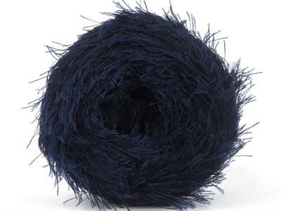 Lot of 2 x 200gr Skeins Ice Yarns CAKES EYELASH Hand Knitting Yarn Navy