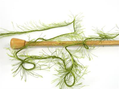 Lot of 2 x 200gr Skeins Ice Yarns CAKES EYELASH Hand Knitting Yarn Olive Green