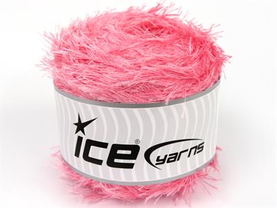 Lot of 2 x 200gr Skeins Ice Yarns CAKES EYELASH Hand Knitting Yarn Pink