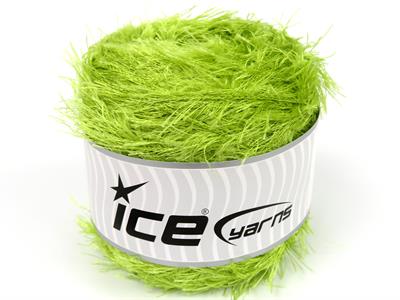 Lot of 2 x 200gr Skeins Ice Yarns CAKES EYELASH Yarn Pistachio Green