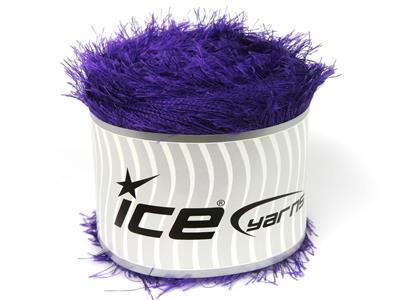 Lot of 2 x 200gr Skeins Ice Yarns CAKES EYELASH Hand Knitting Yarn Purple