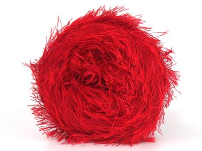 Lot of 2 x 200gr Skeins Ice Yarns CAKES EYELASH Hand Knitting Yarn Red