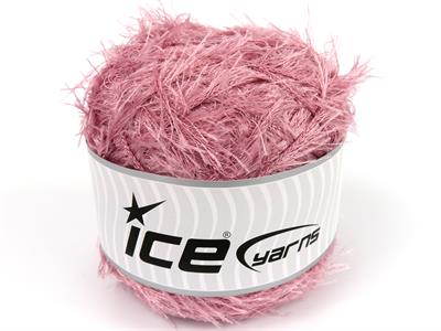 Lot of 2 x 200gr Skeins Ice Yarns CAKES EYELASH Hand Knitting Yarn Rose Pink