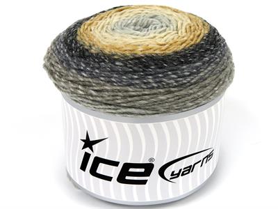 Lot of 2 x 150gr Skeins Ice Yarns CAKES GALAXY Yarn Grey Shades Beige Camel Black