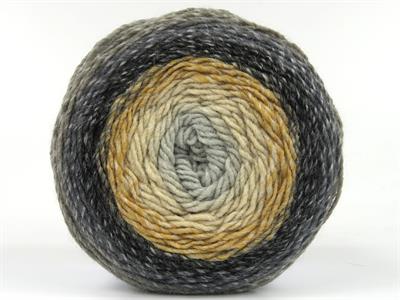 Lot of 2 x 150gr Skeins Ice Yarns CAKES GALAXY Yarn Grey Shades Beige Camel Black