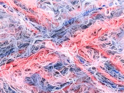 Lot of 4 x 100gr Skeins Ice Yarns CAKES MARS (40% Viscose 30% Wool) Yarn Blue Salmon Shades