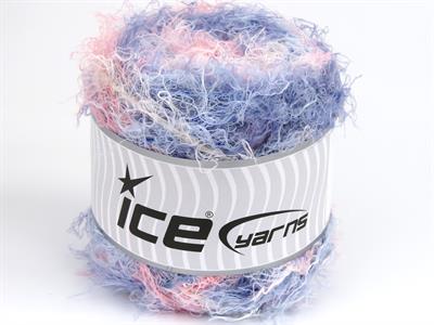 Lot of 4 x 100gr Skeins Ice Yarns CAKES MARS (40% Viscose 30% Wool) Yarn Blue Salmon Shades