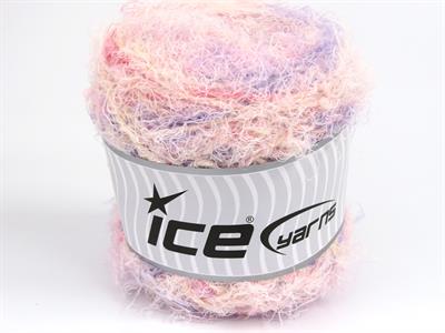 Lot of 4 x 100gr Skeins Ice Yarns CAKES MARS (40% Viscose 30% Wool) Yarn Pink Light Salmon Lilac