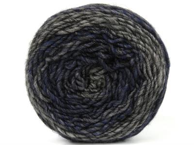 Lot of 3 x 100gr Skeins Ice Yarns CAKES MELANGE (15% Wool) Yarn Blue Grey Shades