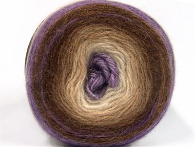 Lot of 2 x 150gr Skeins Ice Yarns CAKES MOHAIR (20% Mohair 20% Wool) Yarn Lilac Brown Camel Cream