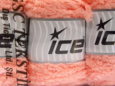 Lot of 3 x 100gr Skeins Ice Yarns CAKES PANDA (100% MicroFiber) Yarn Light Salmon