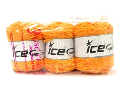 Lot of 3 x 100gr Skeins Ice Yarns CAKES PANDA (100% MicroFiber) Yarn Dark Yellow