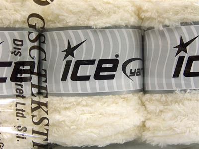 Lot of 3 x 100gr Skeins Ice Yarns CAKES PANDA (100% MicroFiber) Yarn Ecru