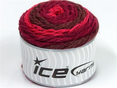 Lot of 2 x 140gr Skeins Ice Yarns CAKES Yarn Maroon Burgundy Pink