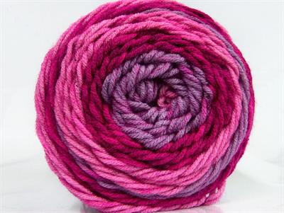 Lot of 2 x 140gr Skeins Ice Yarns CAKES Hand Knitting Yarn Fuchsia Pink Lilac