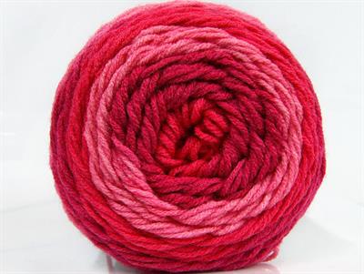 Lot of 2 x 140gr Skeins Ice Yarns CAKES Hand Knitting Yarn Pink Shades