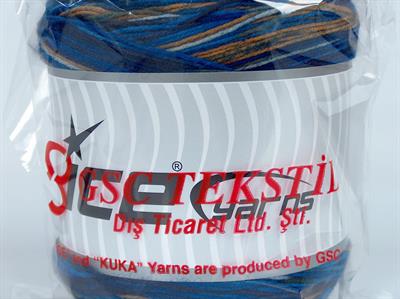 225 gr ICE YARNS CAKES SOCK (75% Virgin Wool) Yarn Blue Shades Gold