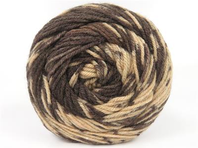 Lot of 2 x 150gr Skeins Ice Yarns CAKES WOOL DESIGN (20% Wool) Yarn Brown Shades Light Salmon