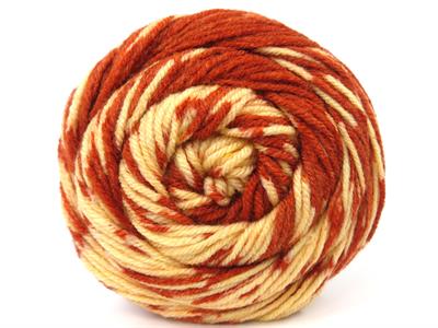 Lot of 2 x 150gr Skeins Ice Yarns CAKES WOOL DESIGN (20% Wool) Yarn Copper Light Yellow