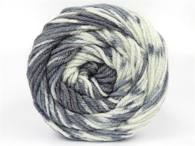 Lot of 2 x 150gr Skeins Ice Yarns CAKES WOOL DESIGN (20% Wool) Yarn Bluish Grey White